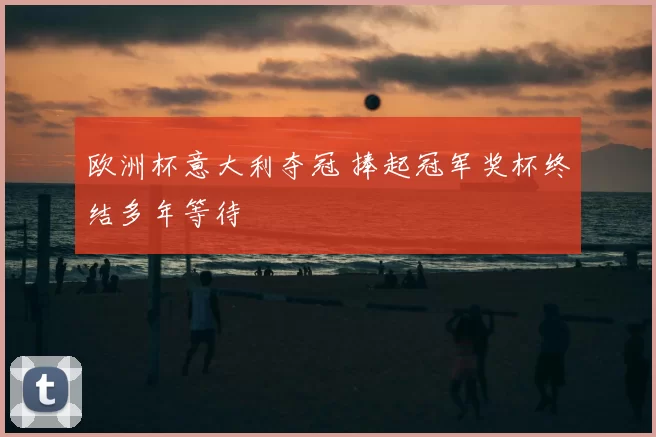 欧洲杯意大利夺冠 捧起冠军奖杯终结多年等待